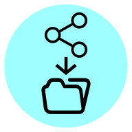 Share to folder icon
