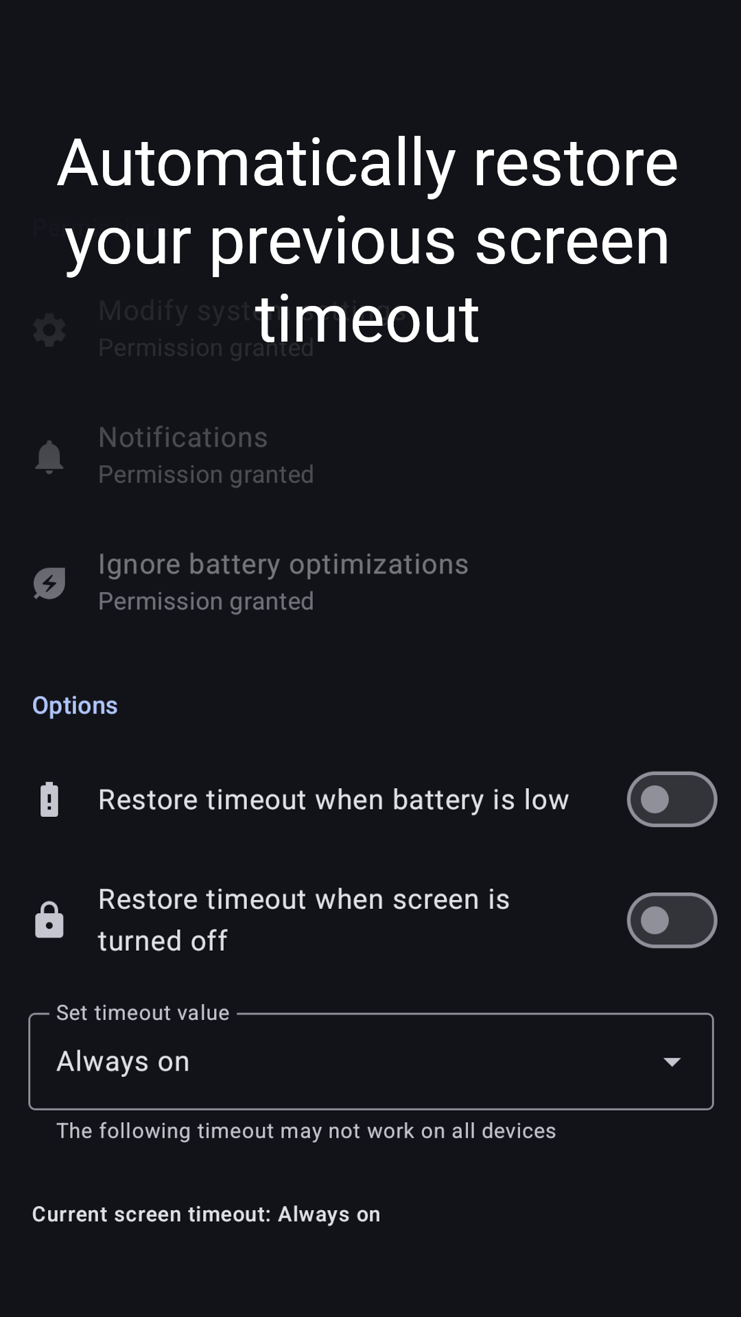 Keep Screen On screenshot 4