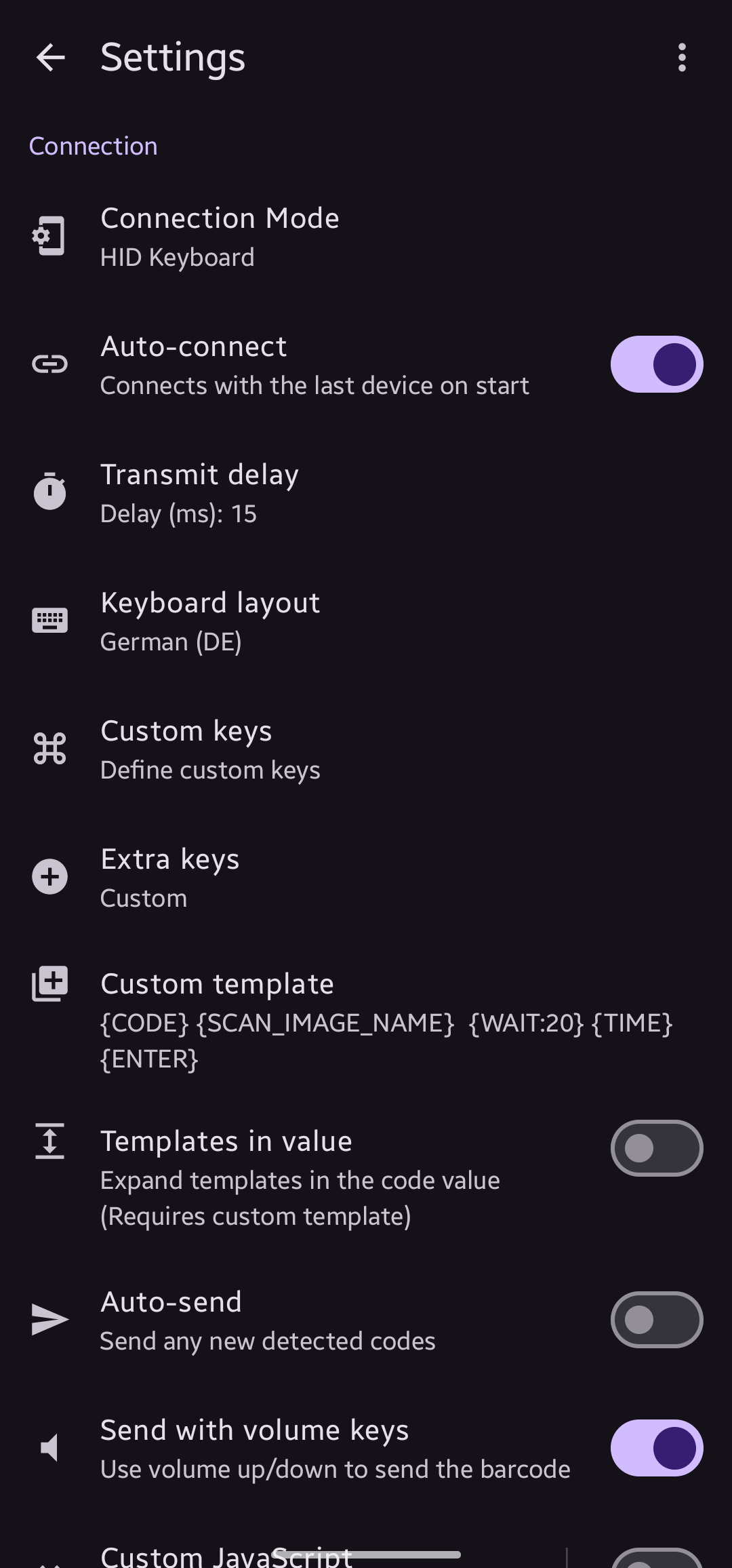 Bluetooth QR & Barcode to PC screenshot 4