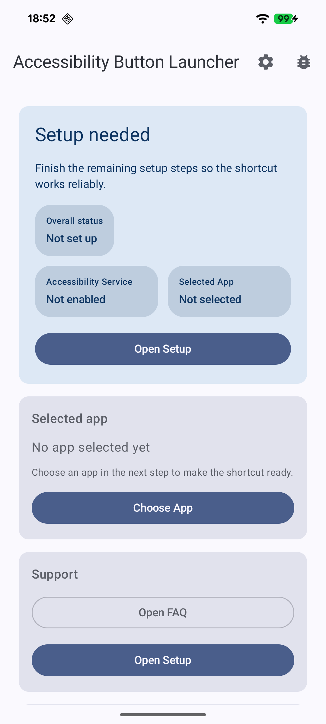 Accessibility Button Launcher screenshot 1