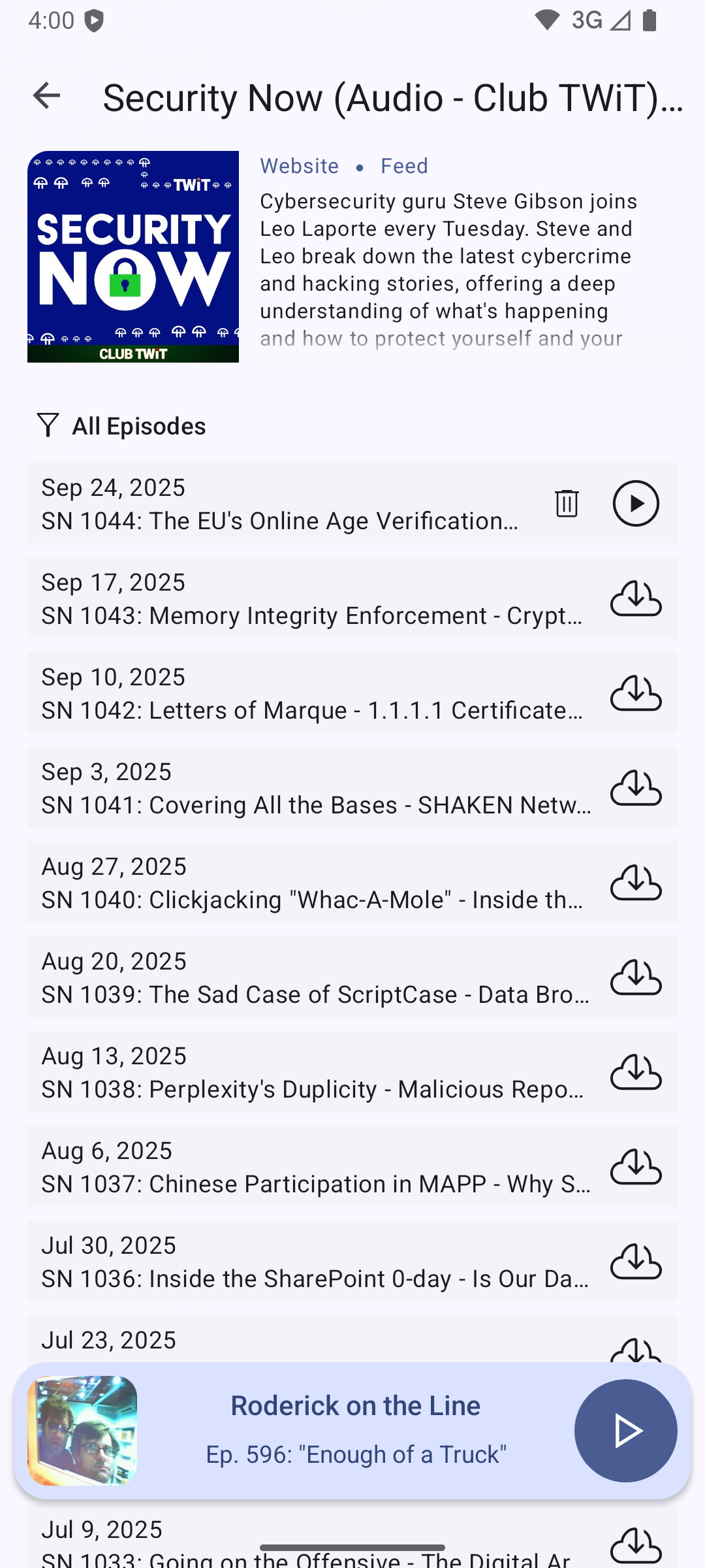 Escapepod - Podcast Player screenshot 10