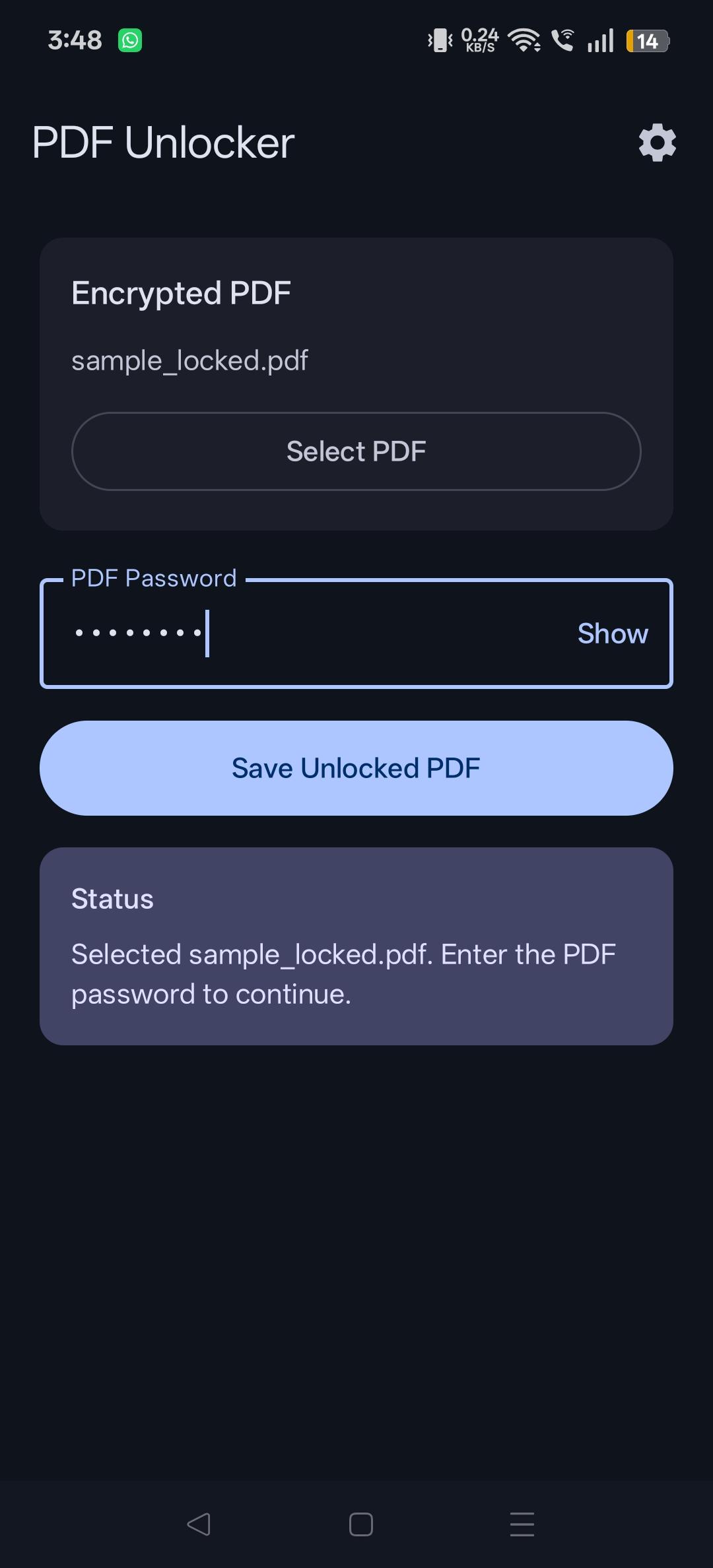 PDF Unlocker screenshot 5