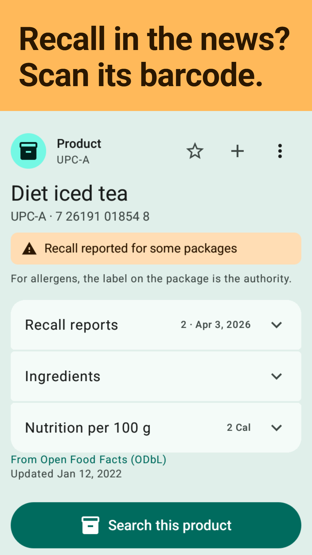 Verdetto: QR & Barcode Scanner screenshot 2