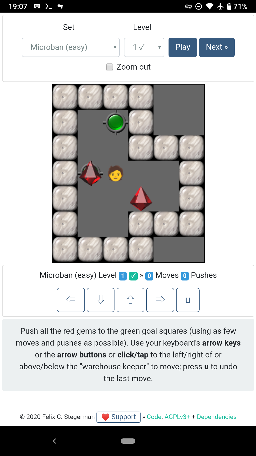 Sokoban(g) screenshot 1