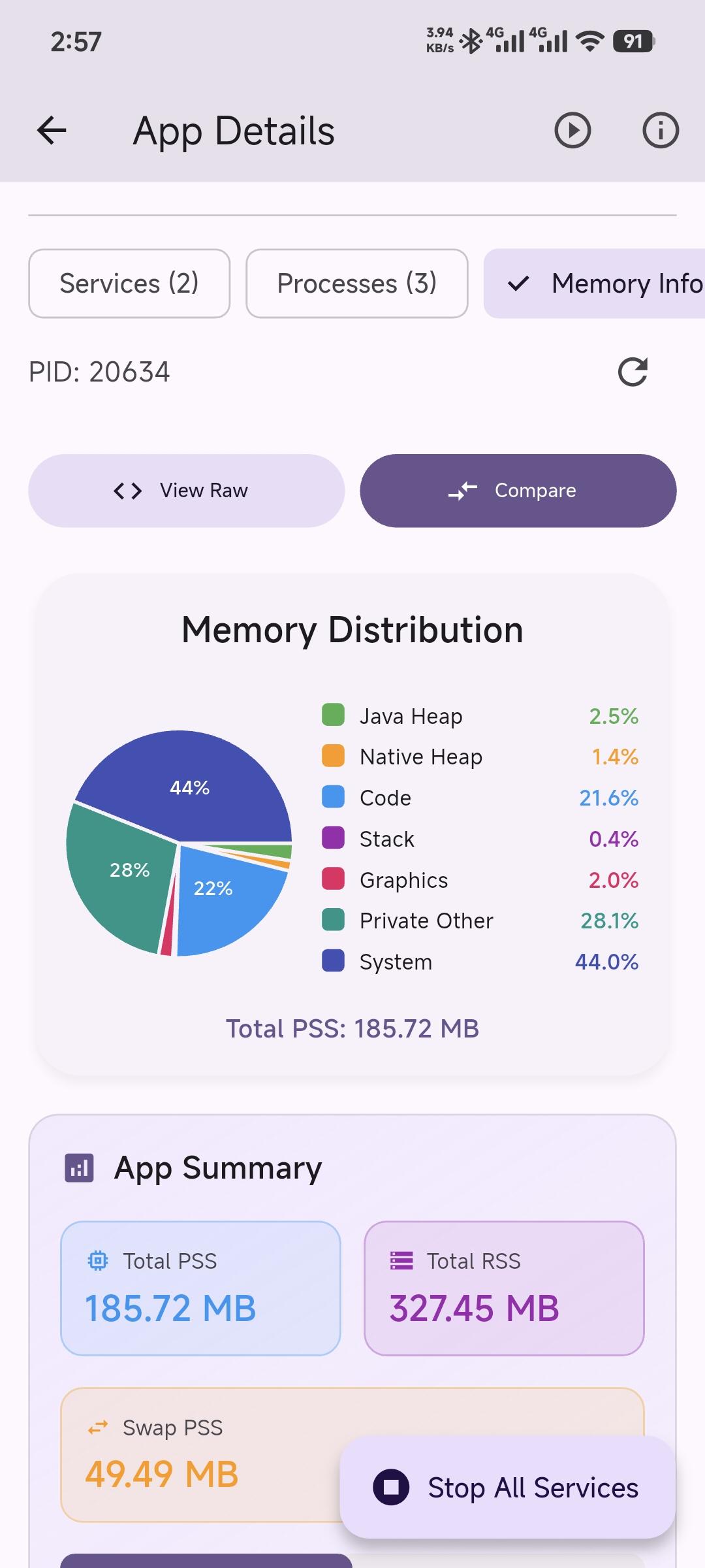 Running Services Monitor screenshot 3