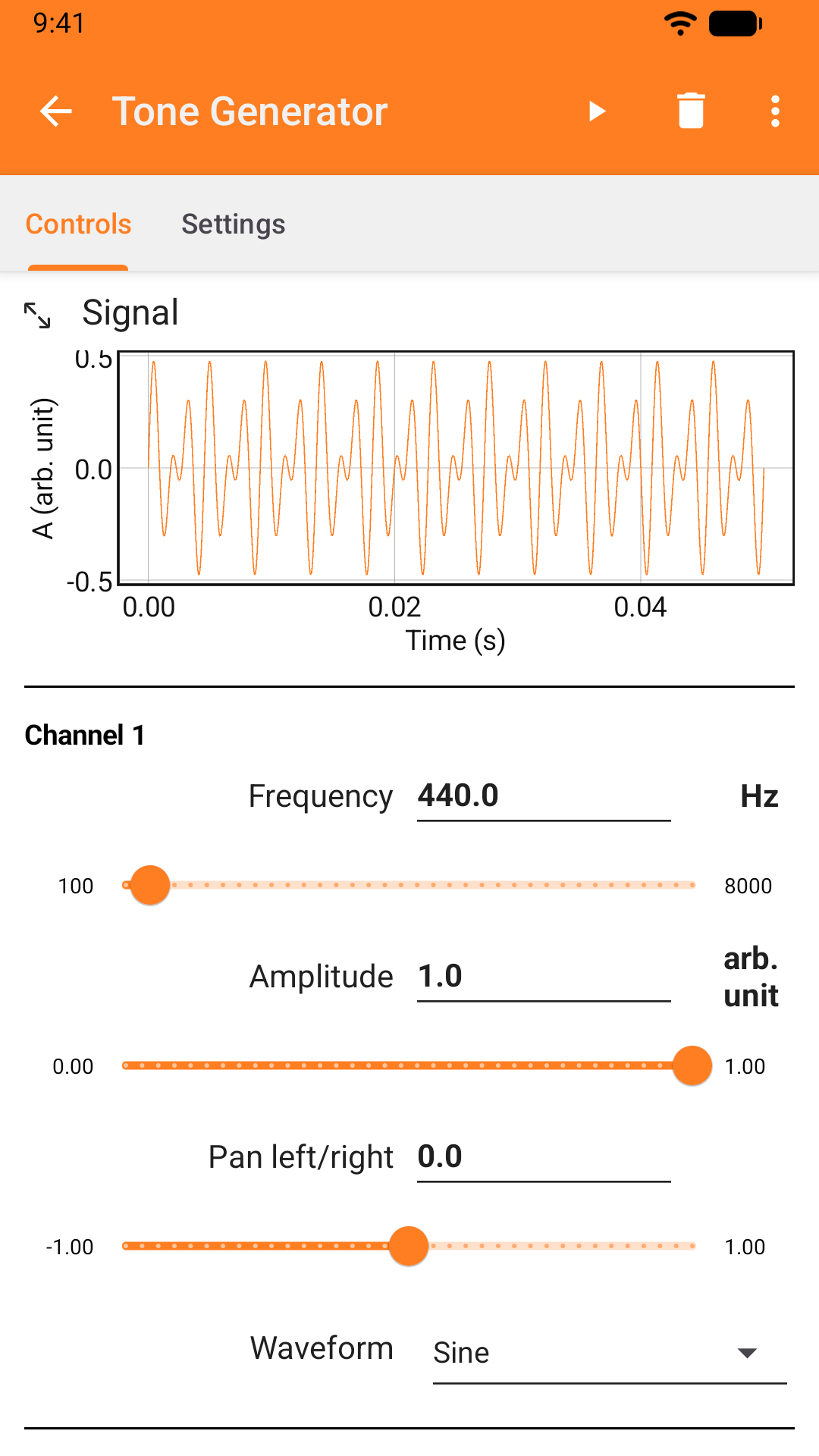 phyphox screenshot 6