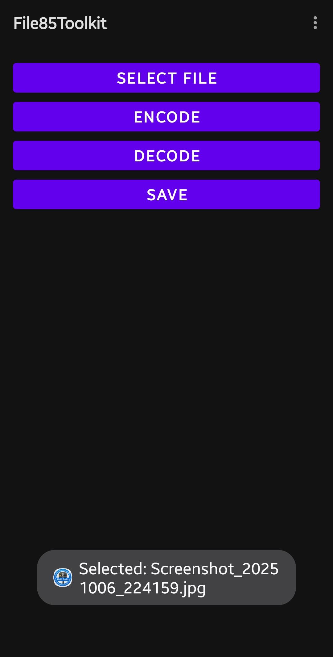 File85Toolkit screenshot 2