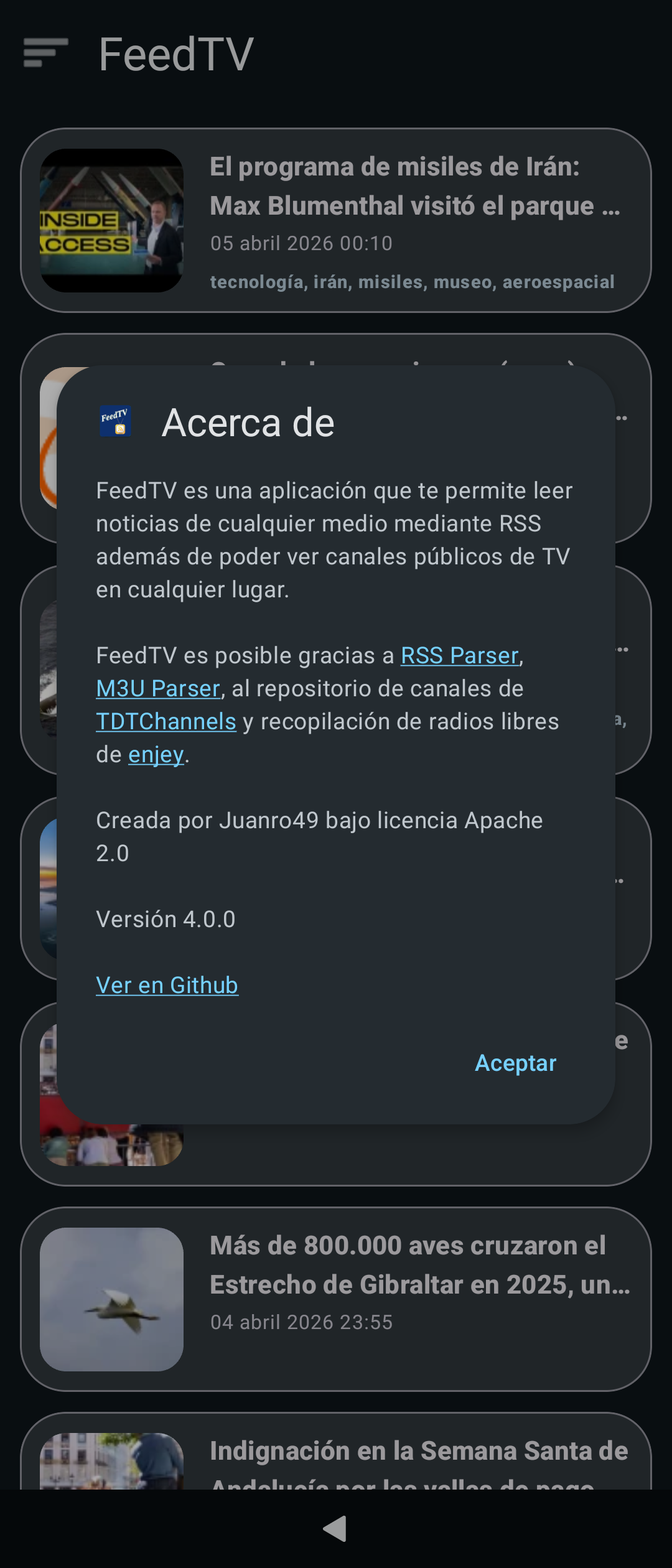 FeedTV screenshot 1