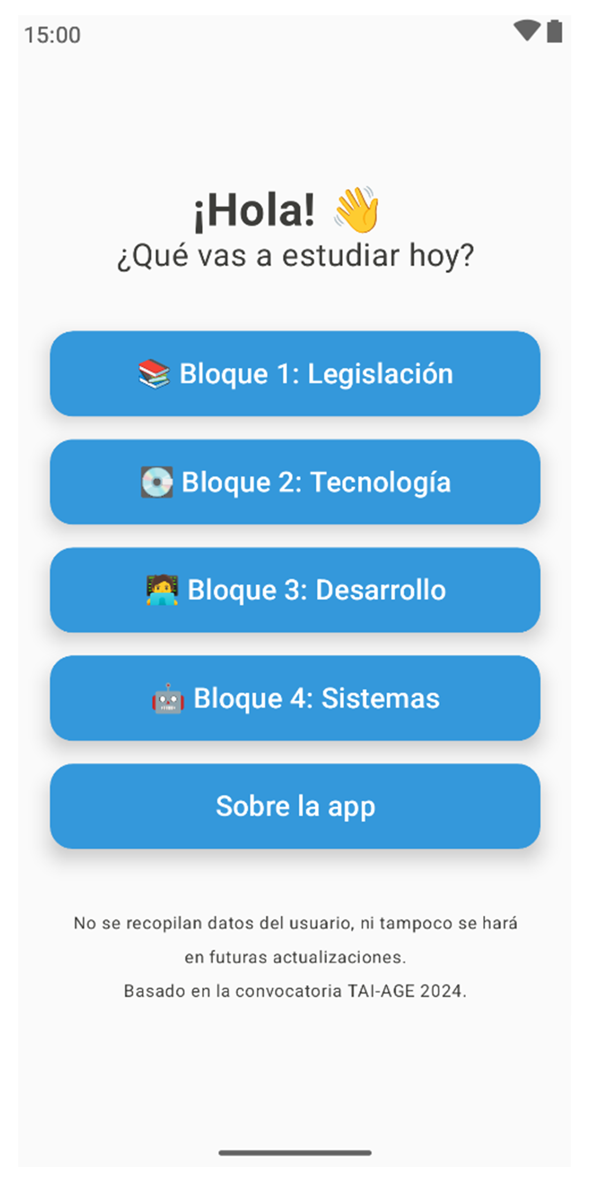 EstudiaTAI screenshot 1