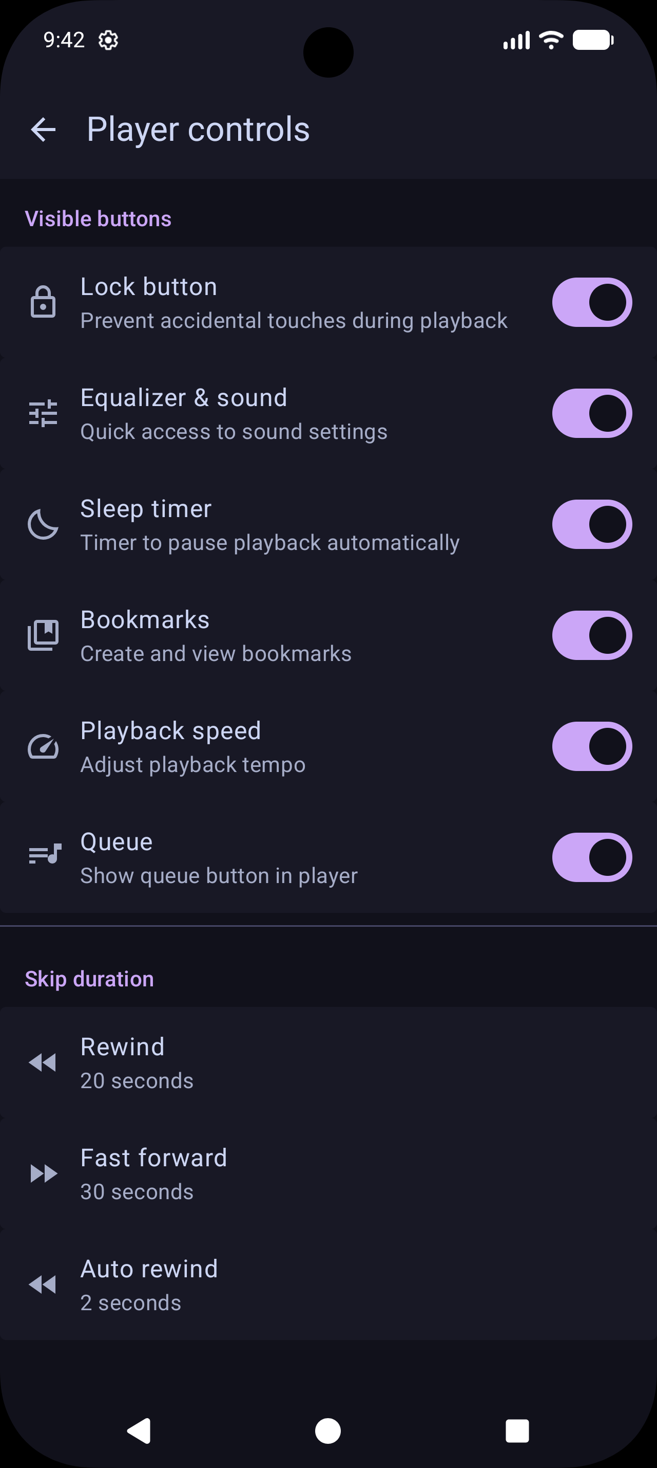 Clio Audiobook Player screenshot 6
