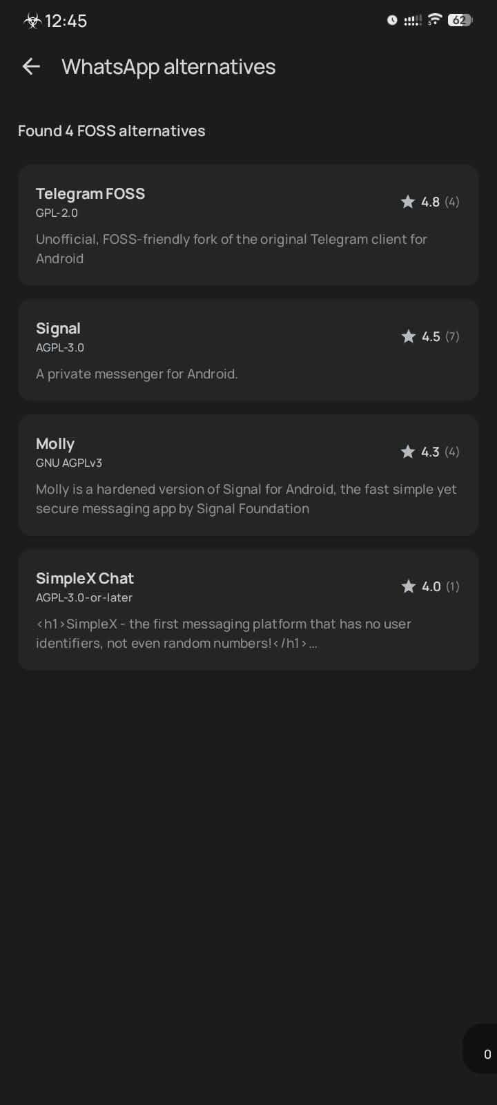 LibreFind - Find FOSS Alternatives screenshot 1
