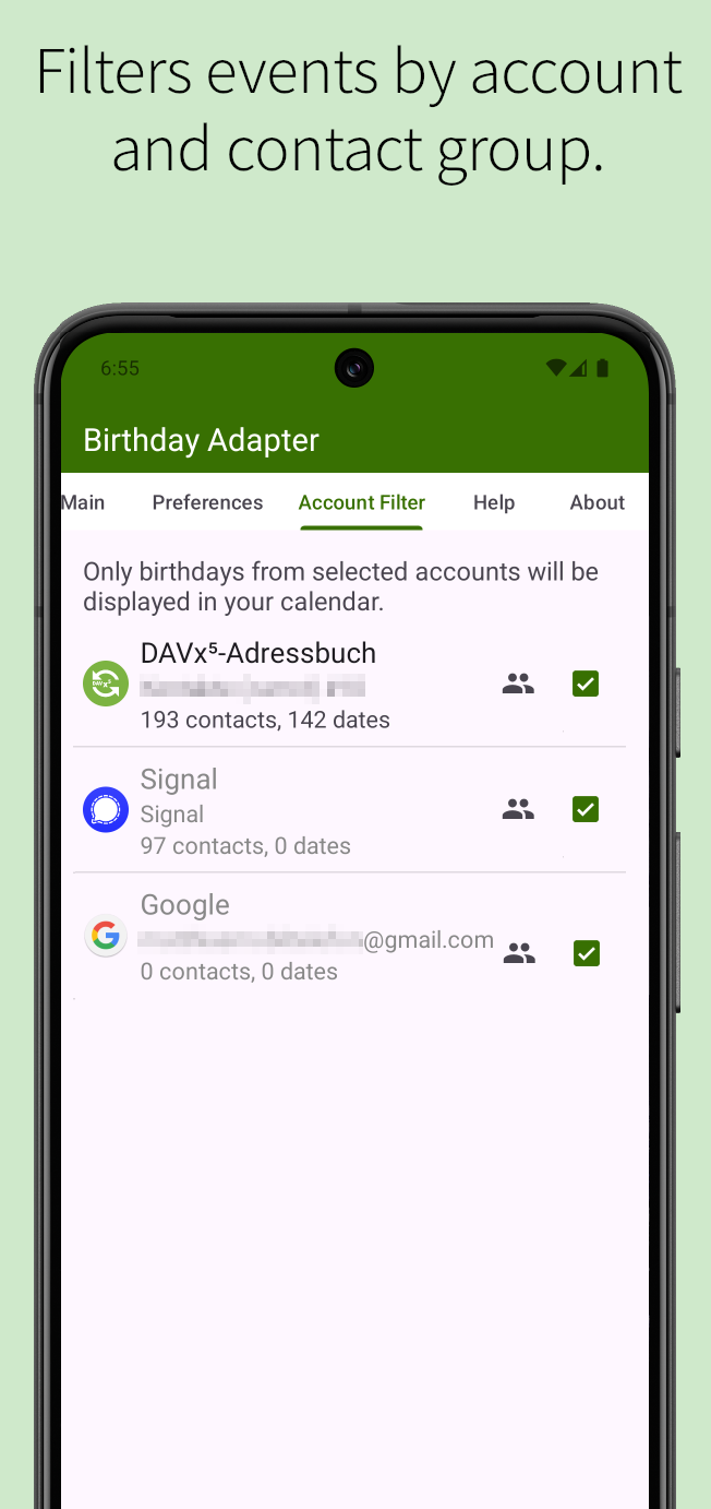 Birthday Adapter screenshot 4