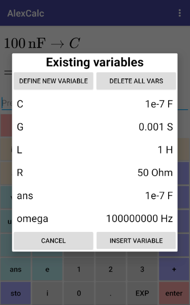 AlexCalc screenshot 3