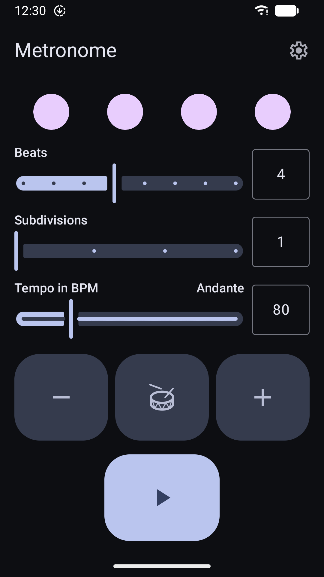 Metronome screenshot 2