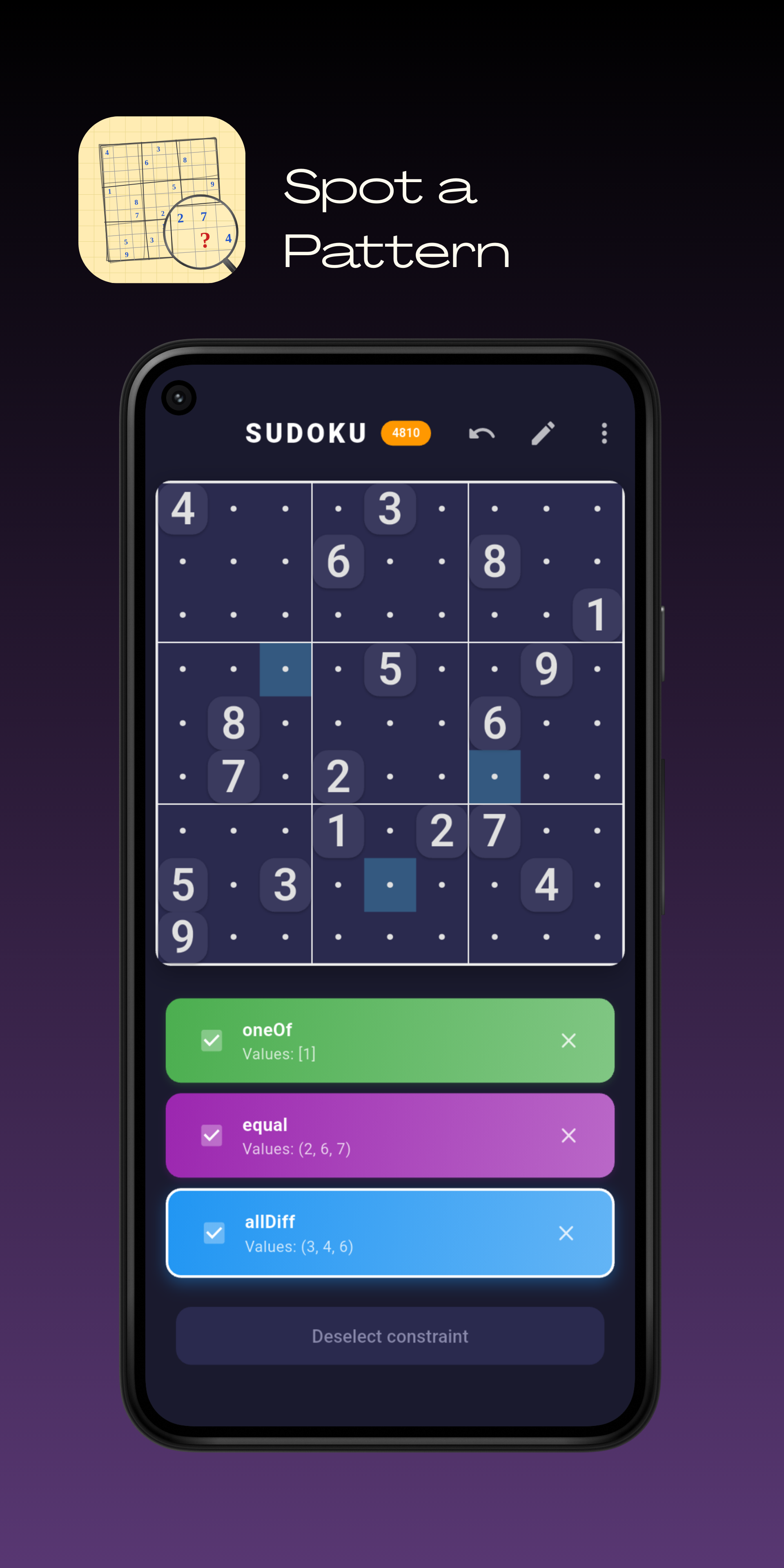 Sudaku - Pattern-driven sudoku screenshot 3