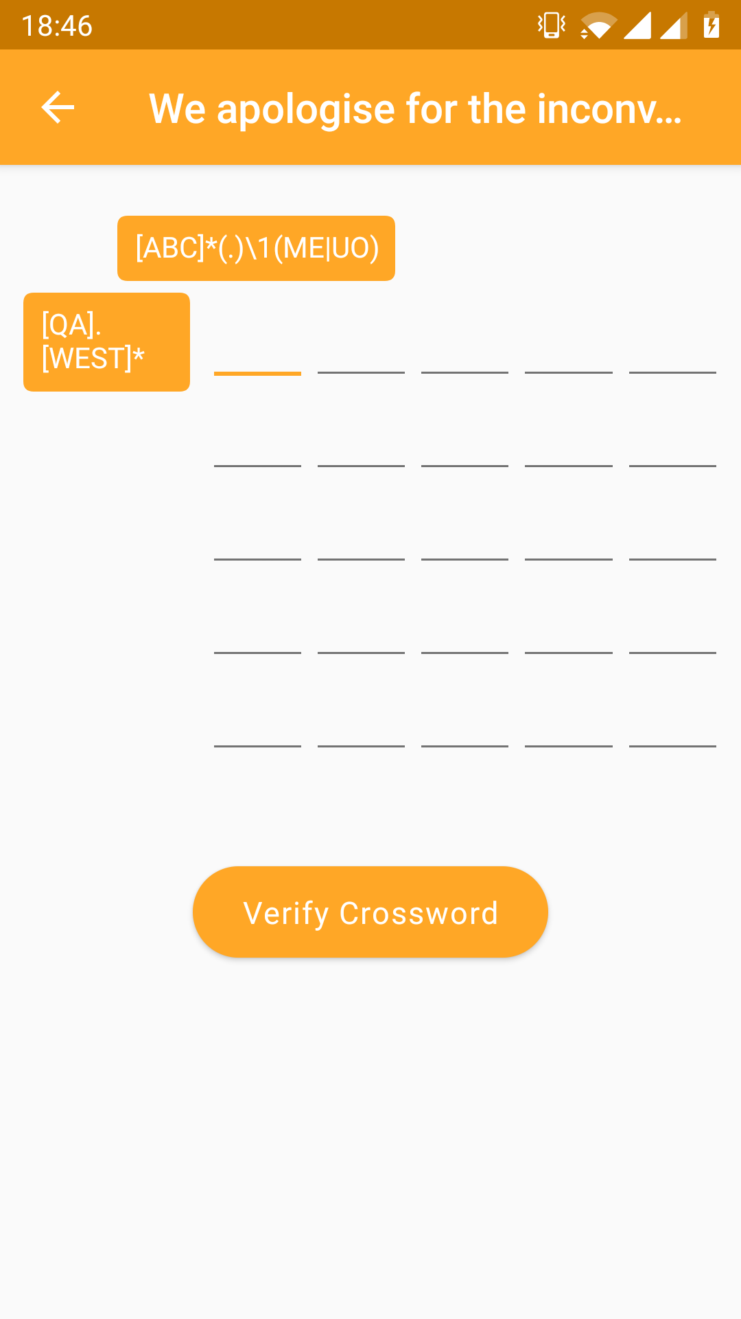 Regex Crossword screenshot 7