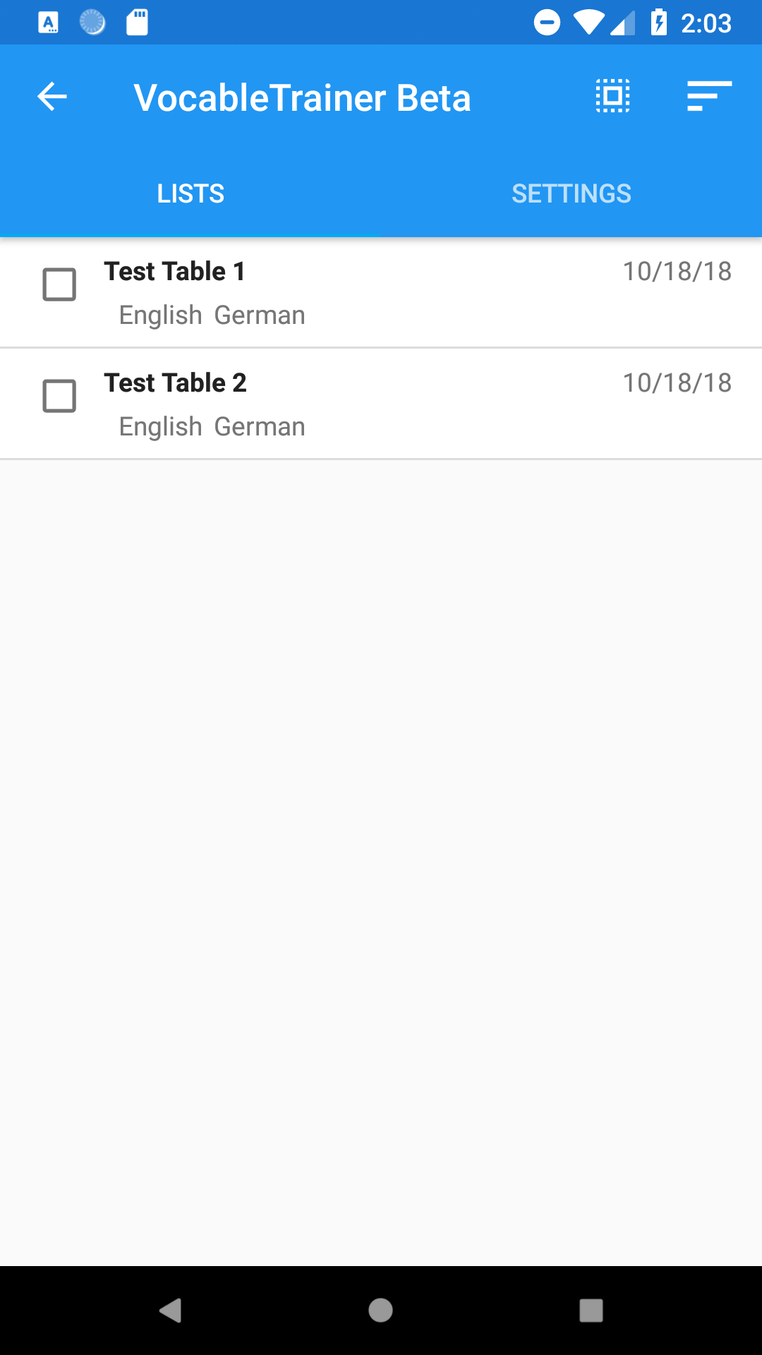 VocableTrainer screenshot 9