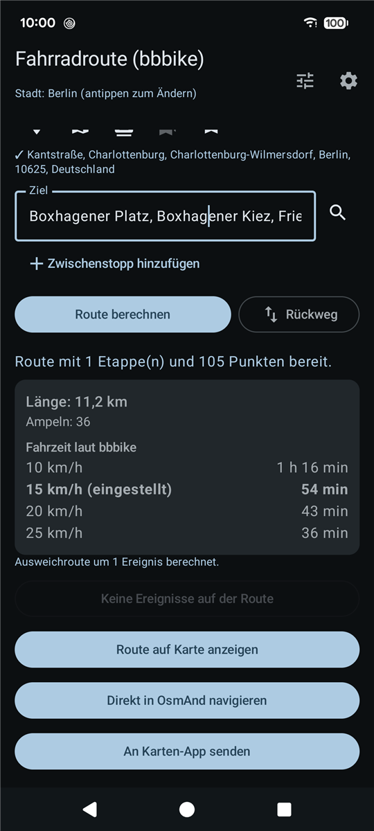 BikeRoutePlanner screenshot 3