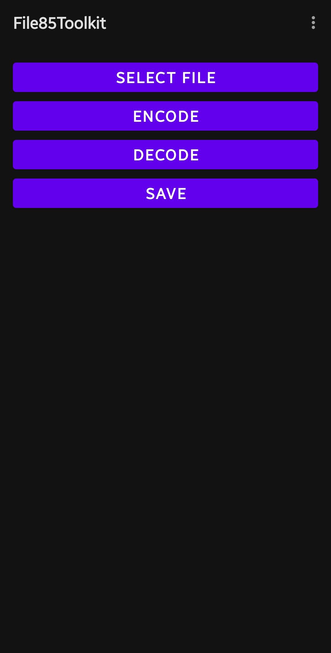 File85Toolkit screenshot 1