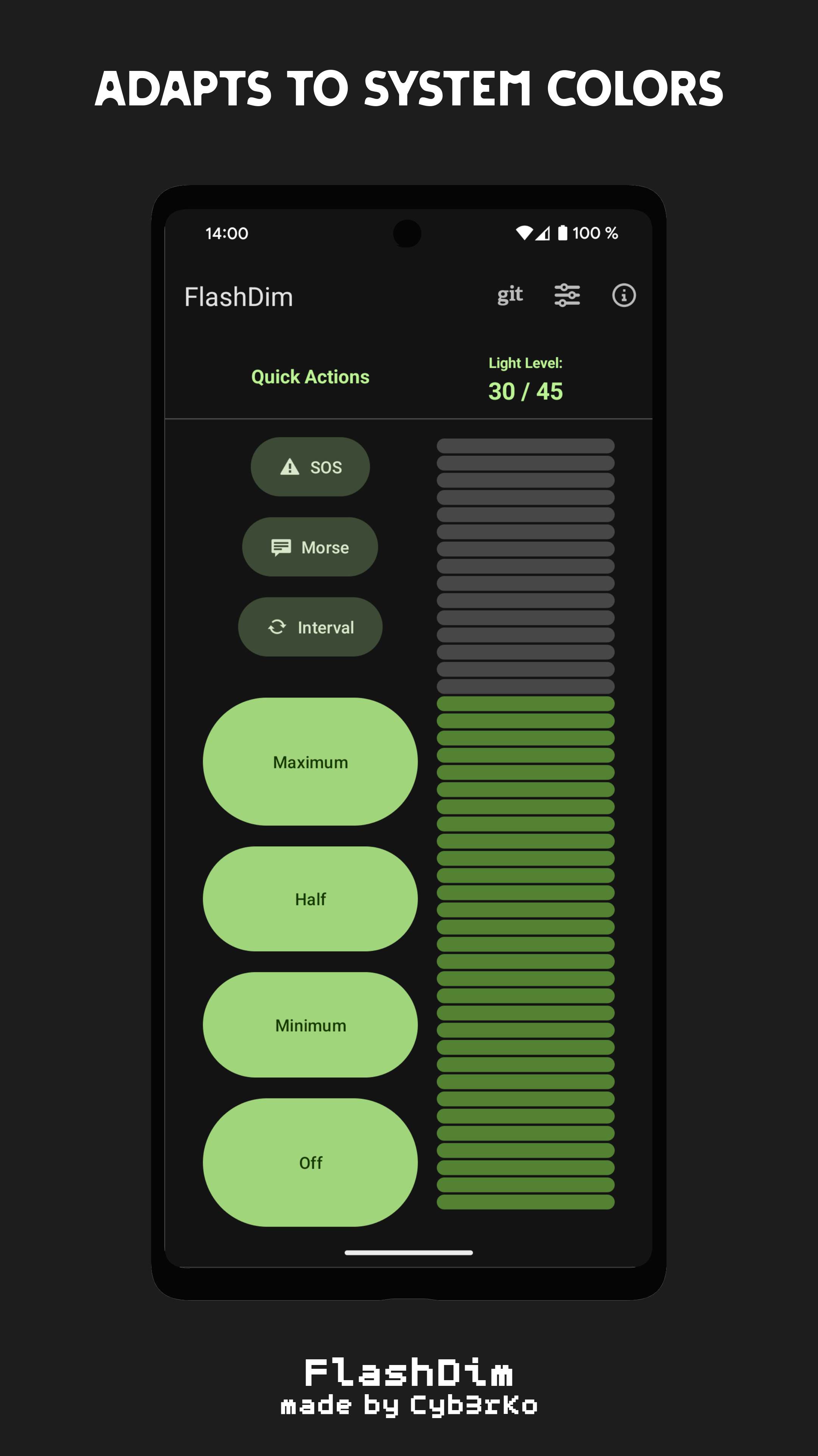FlashDim - Dim your flashlight screenshot 3