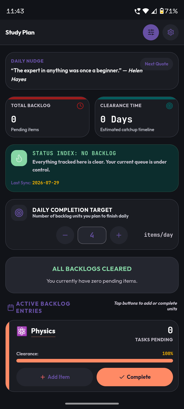 Backlog Tracker screenshot 1