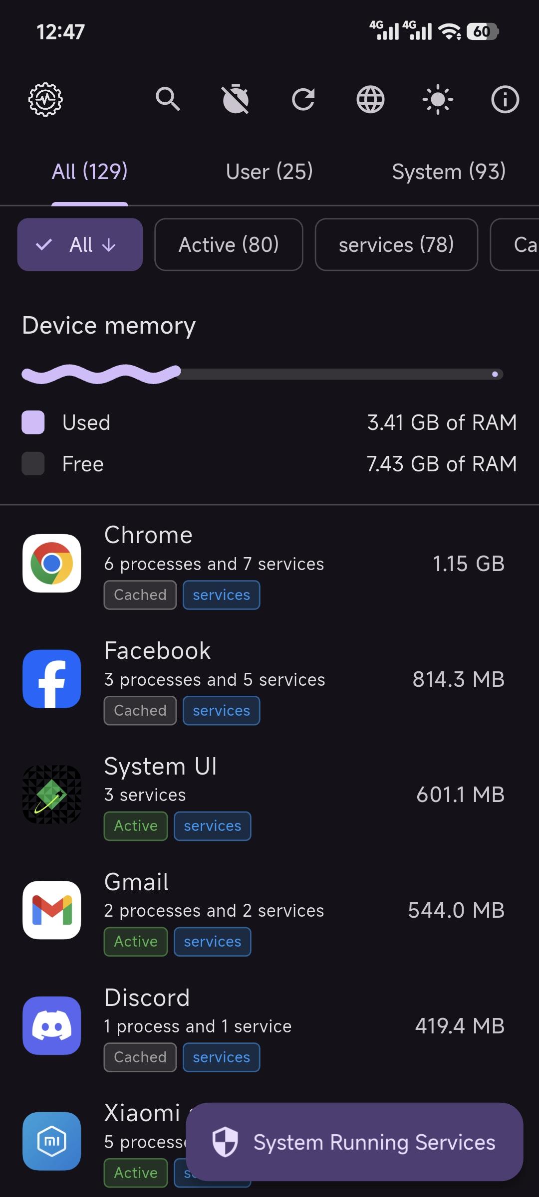 Running Services Monitor screenshot 6