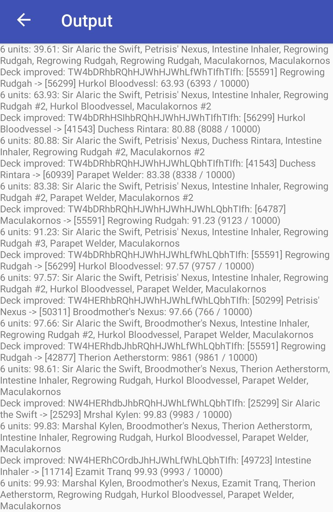 mTUO screenshot 2