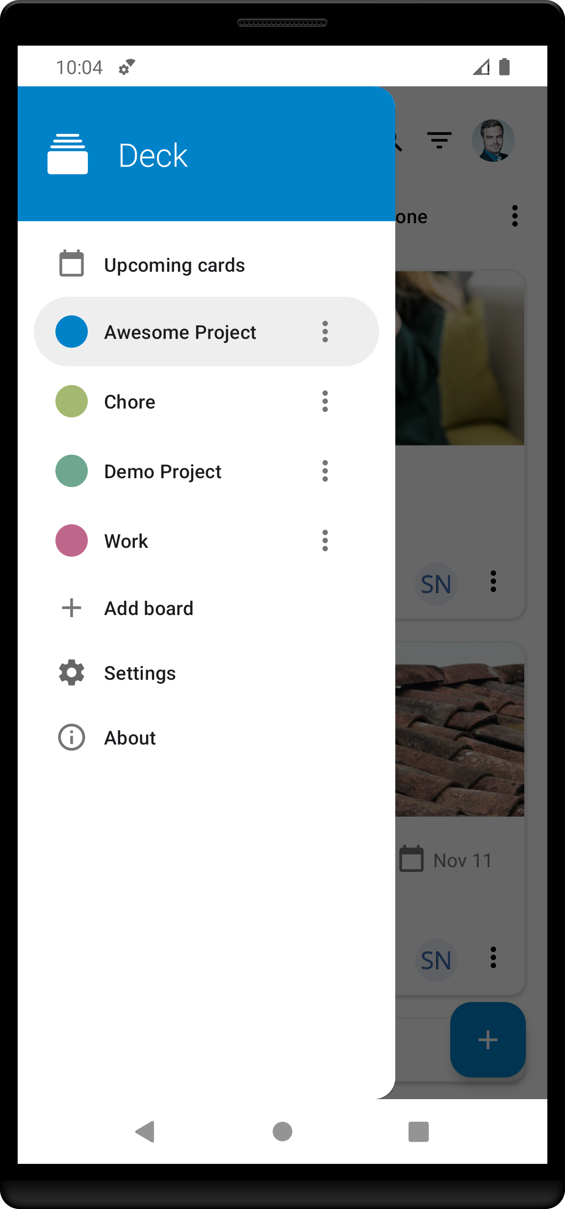 Nextcloud Deck screenshot 1