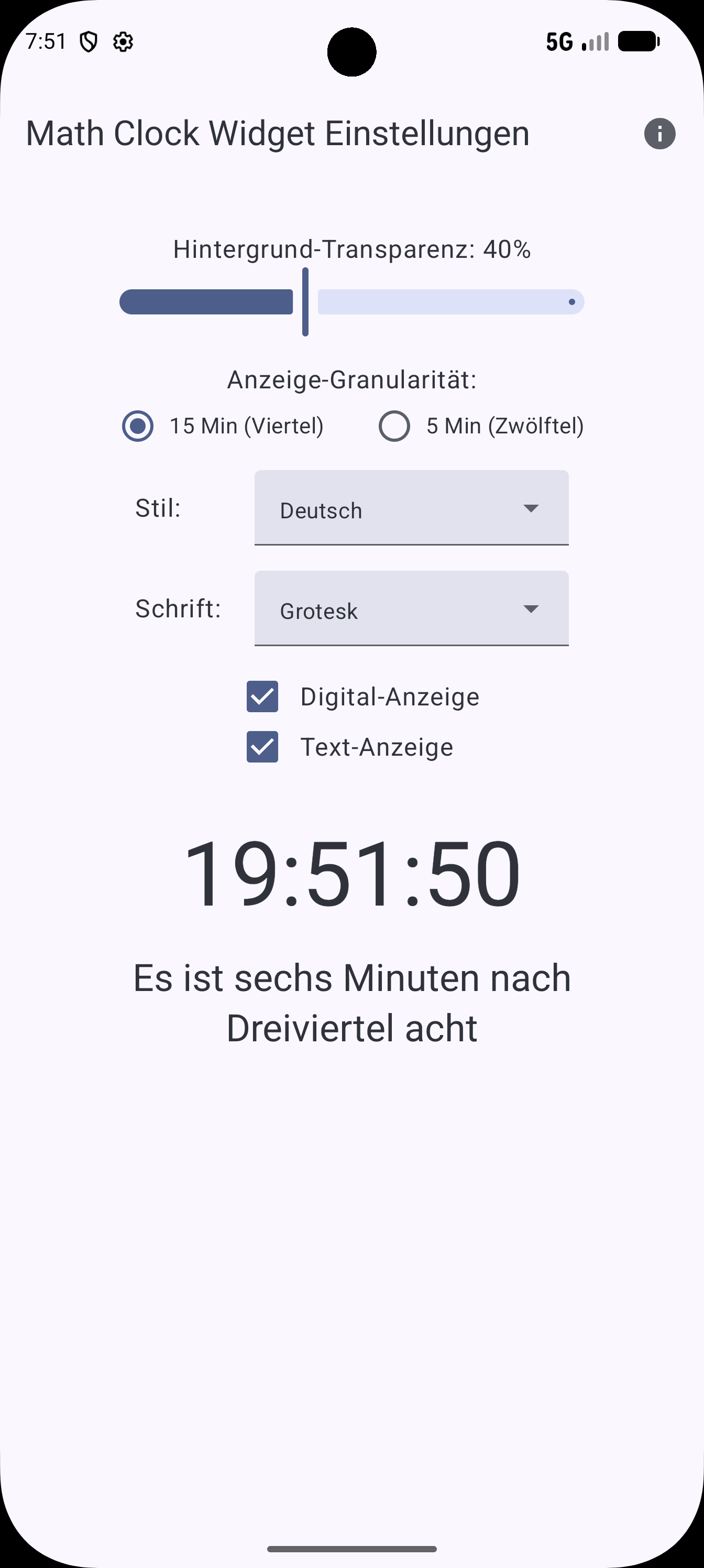 Math Clock screenshot 2
