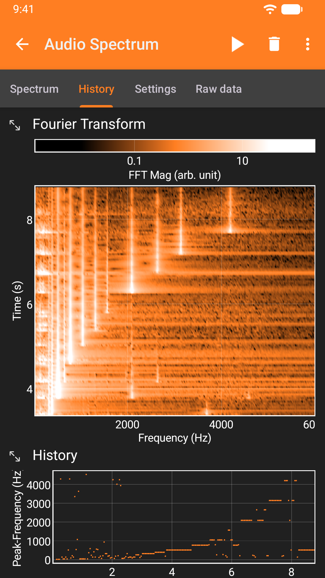 phyphox screenshot 4