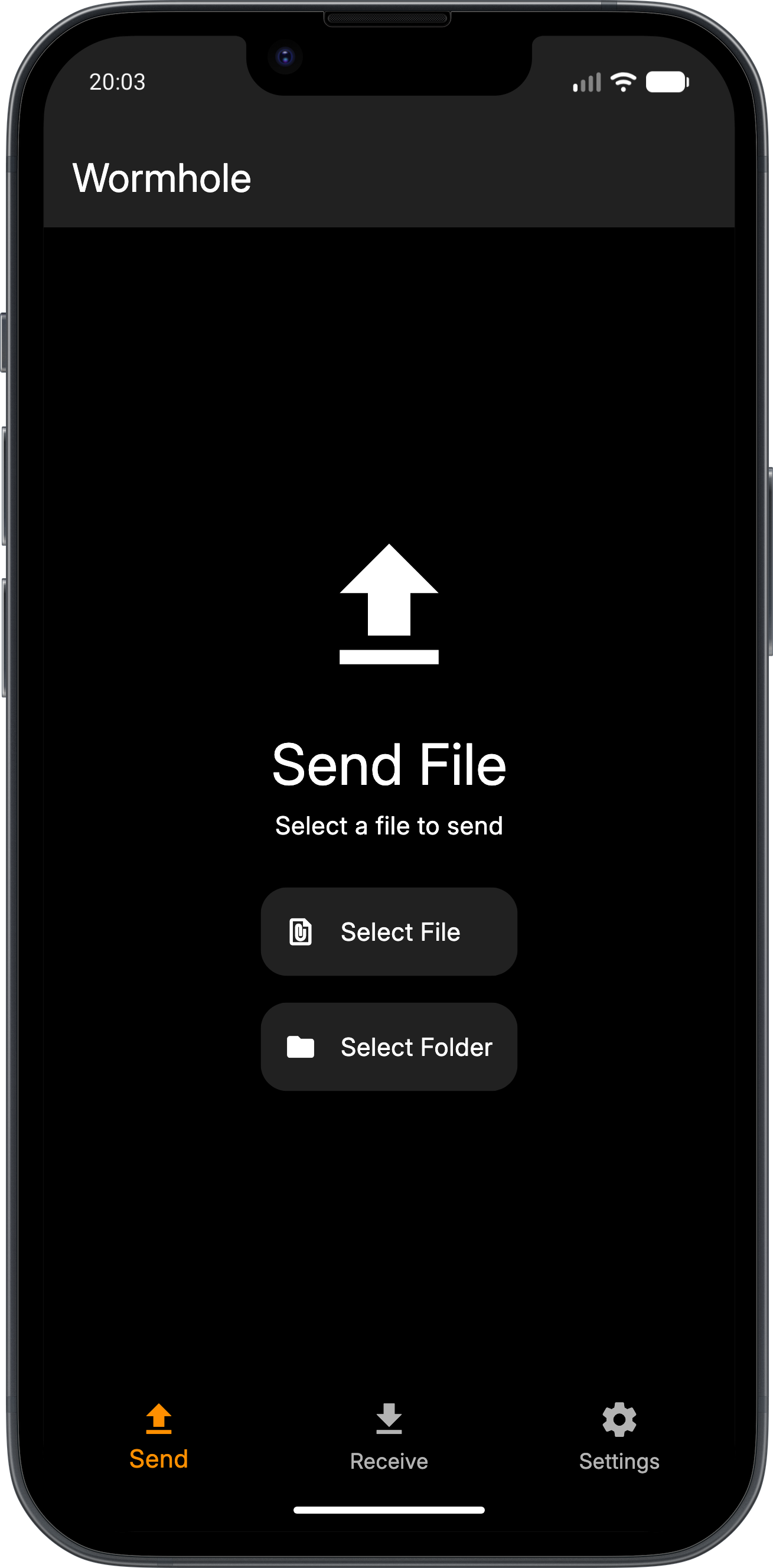 Wormhole File Transfer screenshot 3