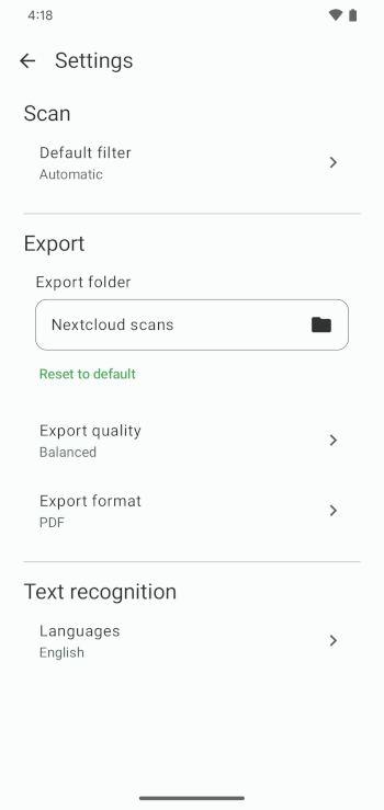 FairScan – PDF Scanner screenshot 4