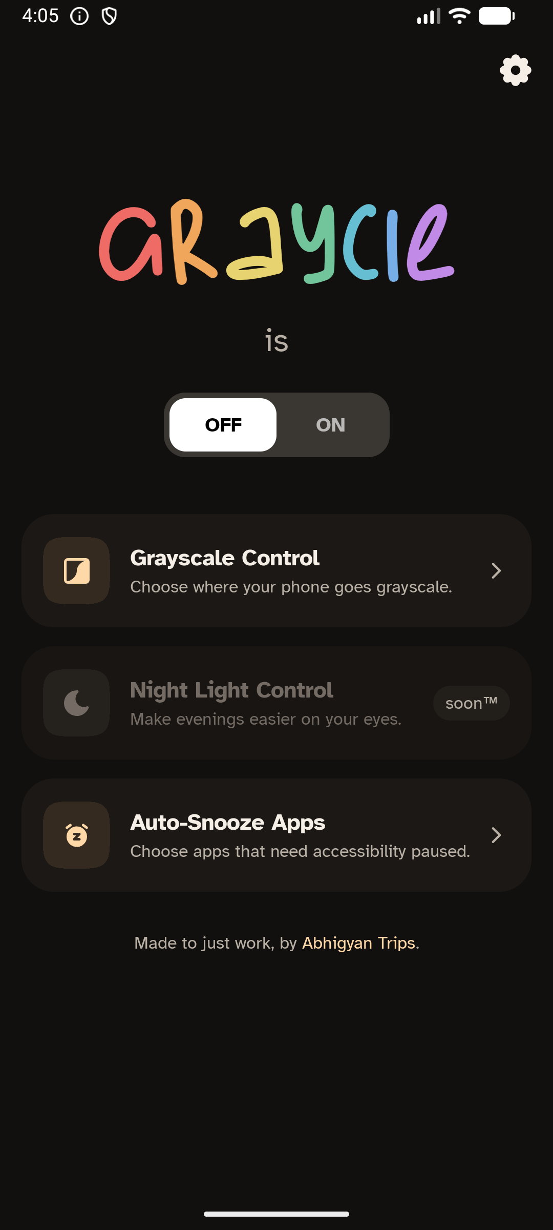 Graycie screenshot 1