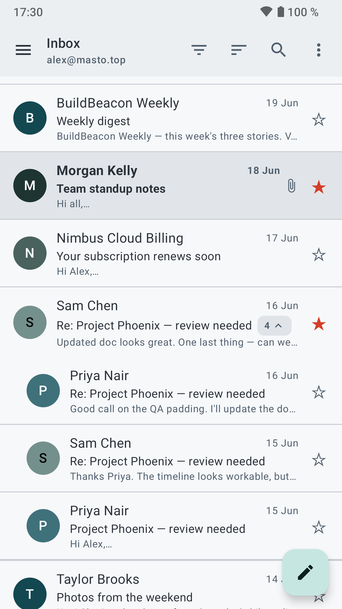 Sterna Mail screenshot 2