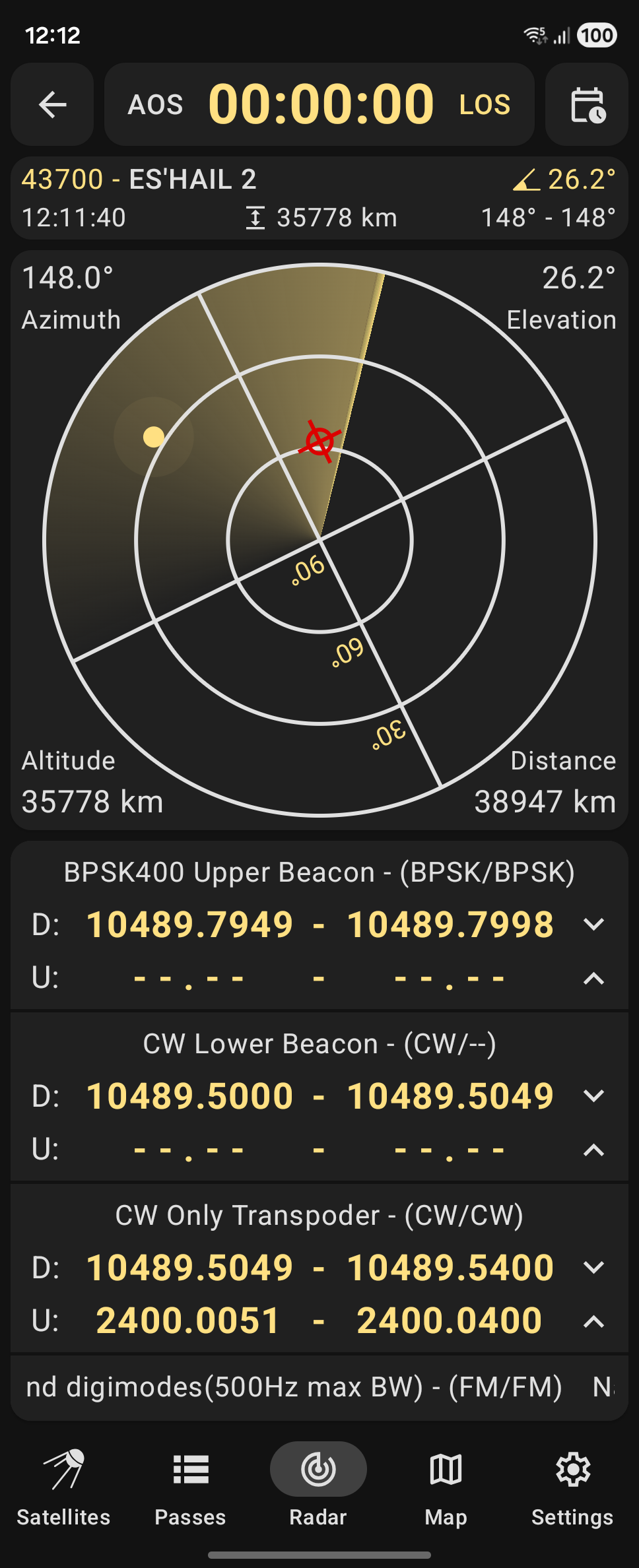 Look4Sat: Satellite tracker screenshot 3