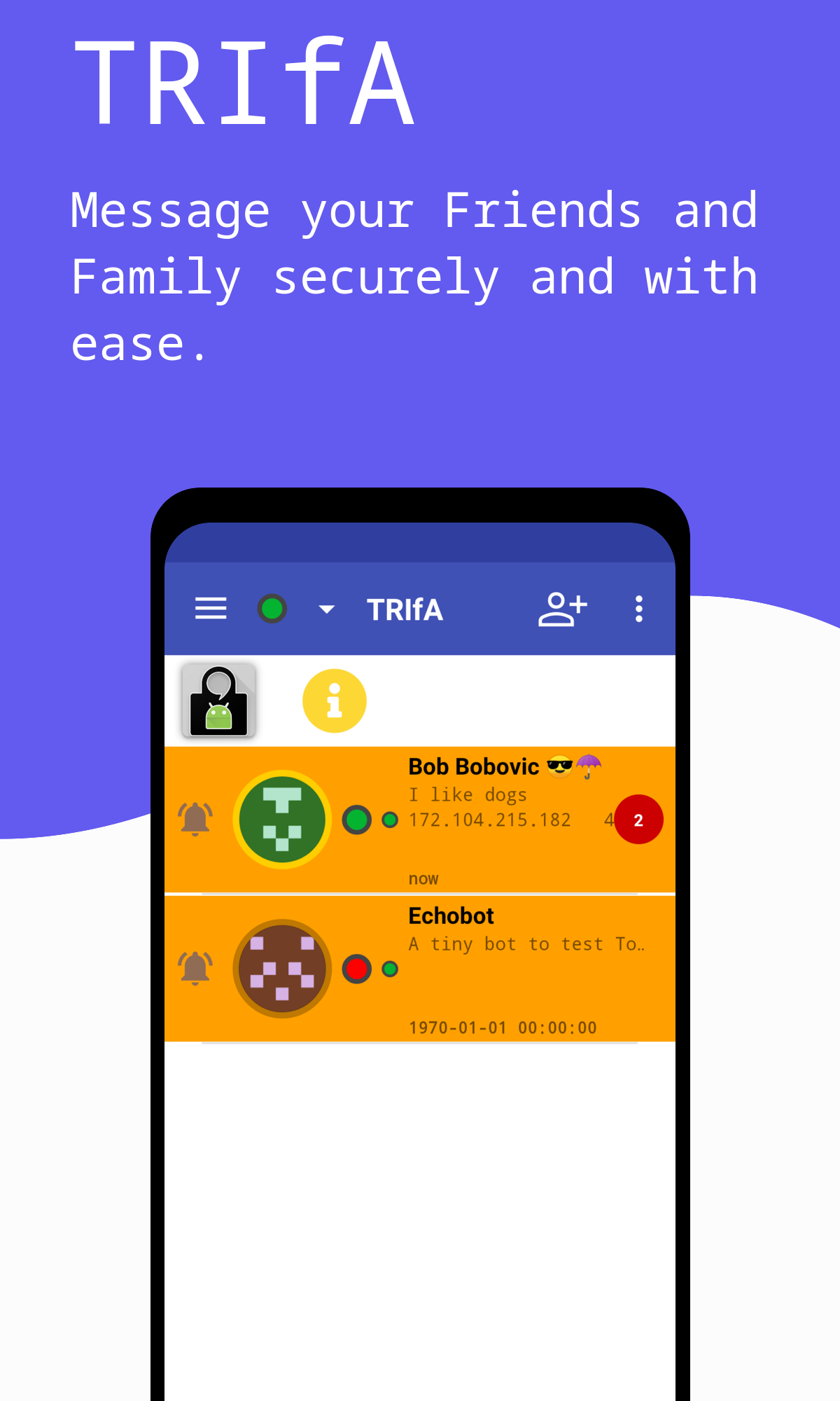 TRIfA screenshot 2