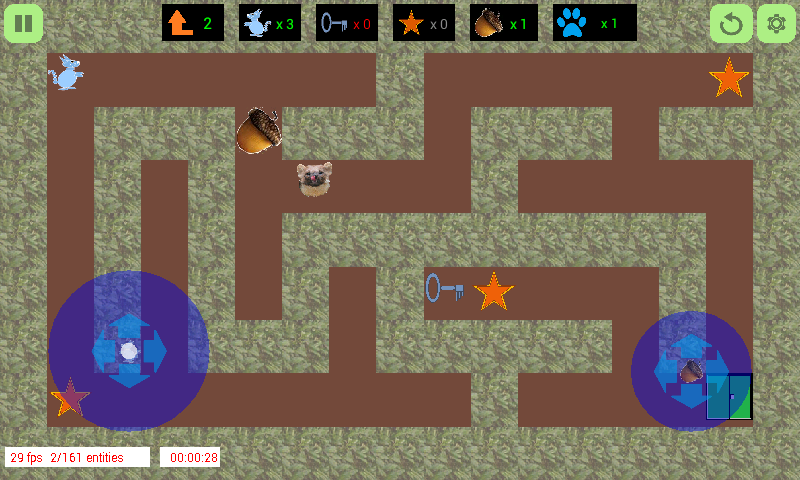 The Squirrel's Maze 2D screenshot 5