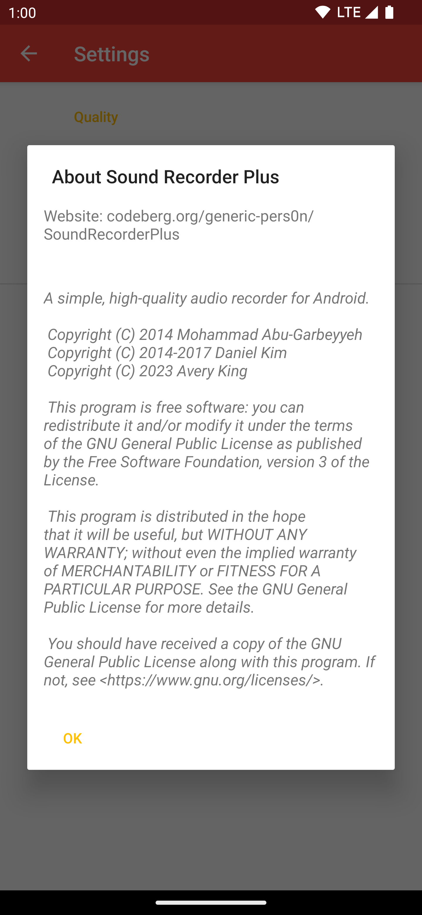 Sound Recorder Plus screenshot 1
