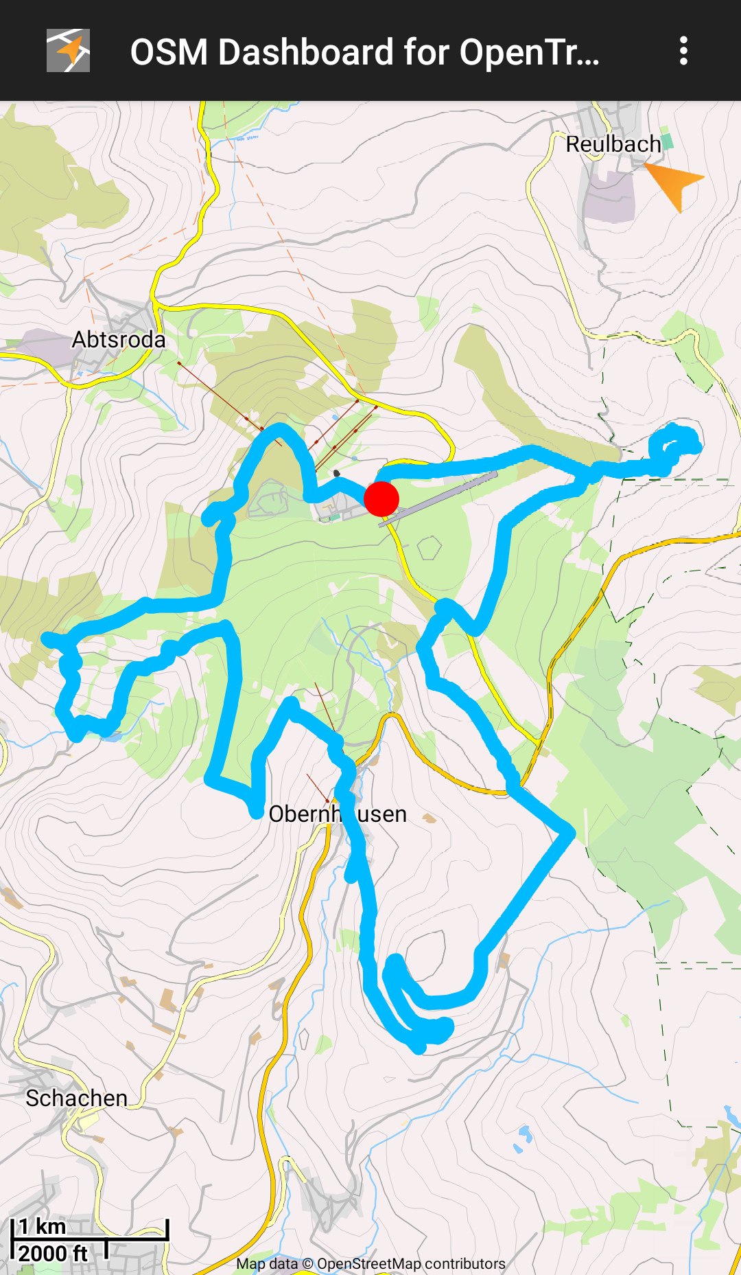 OSM Dashboard for OpenTracks screenshot 2
