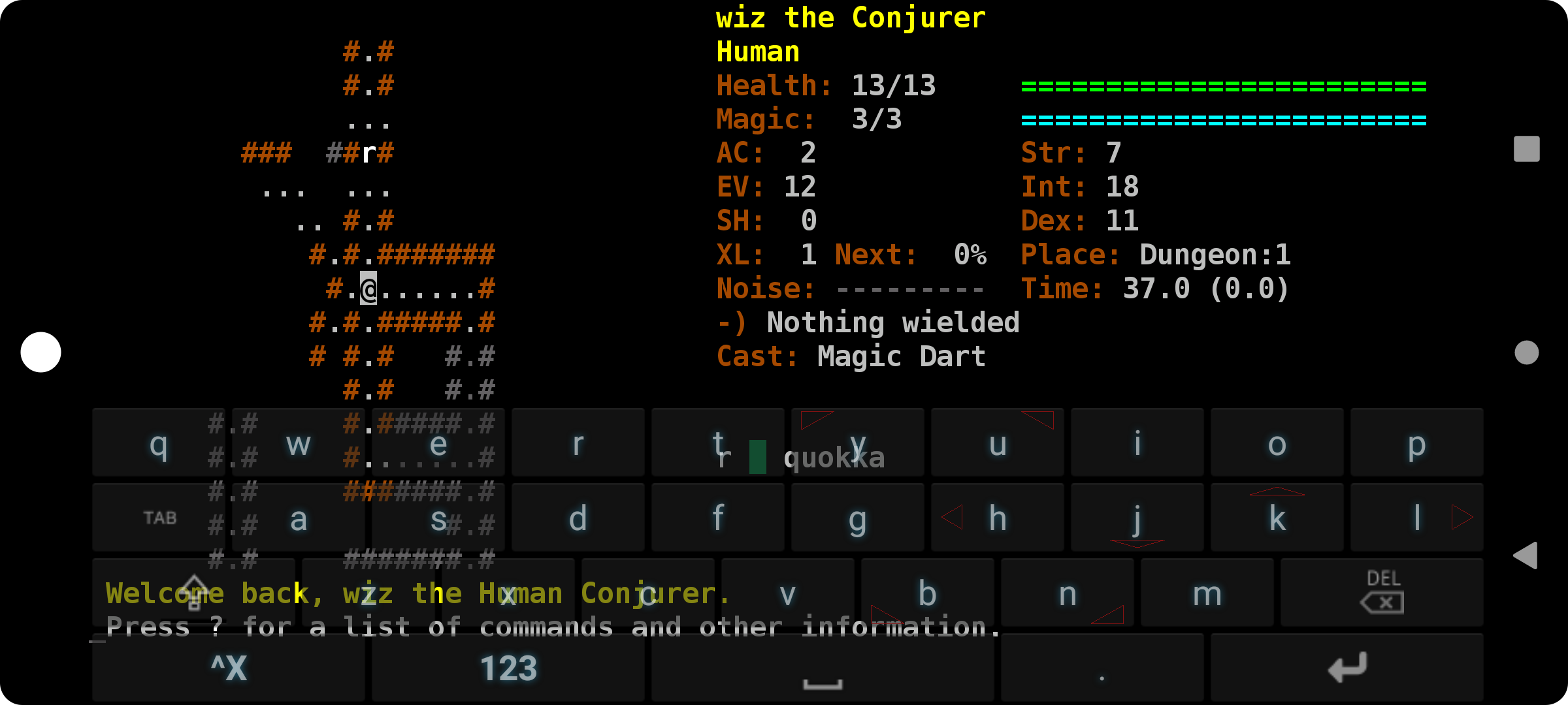 Dungeon Crawl: Stone Soup for Android screenshot 1