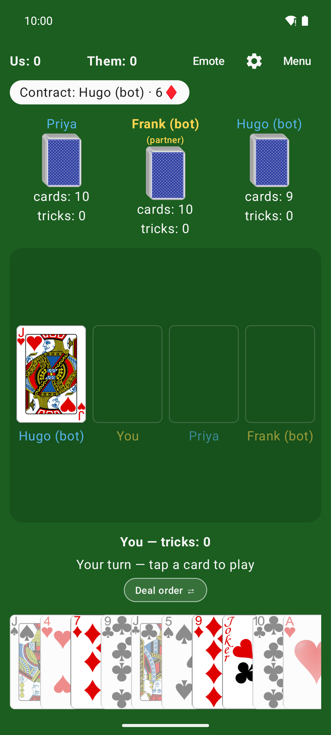 500 - Multiplayer card game screenshot 1