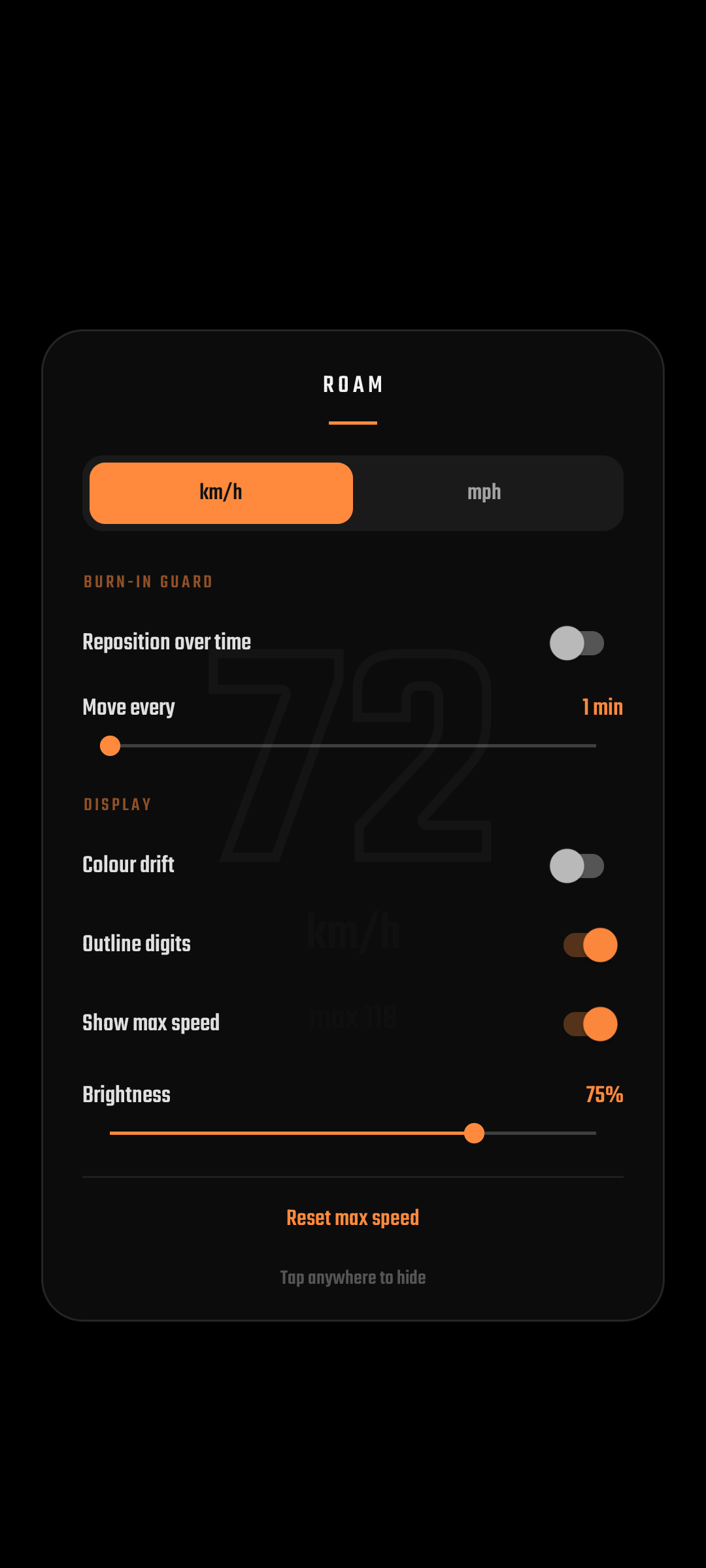 Roam: GPS Speedometer screenshot 4