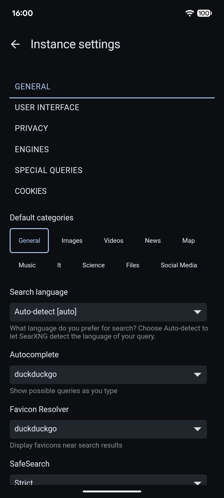 searxist screenshot 7