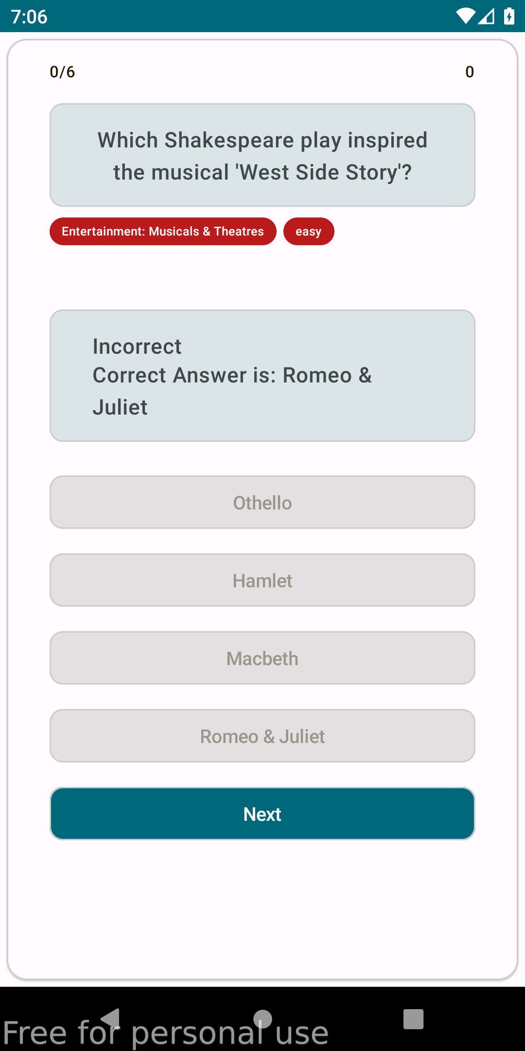 Trivia App screenshot 5