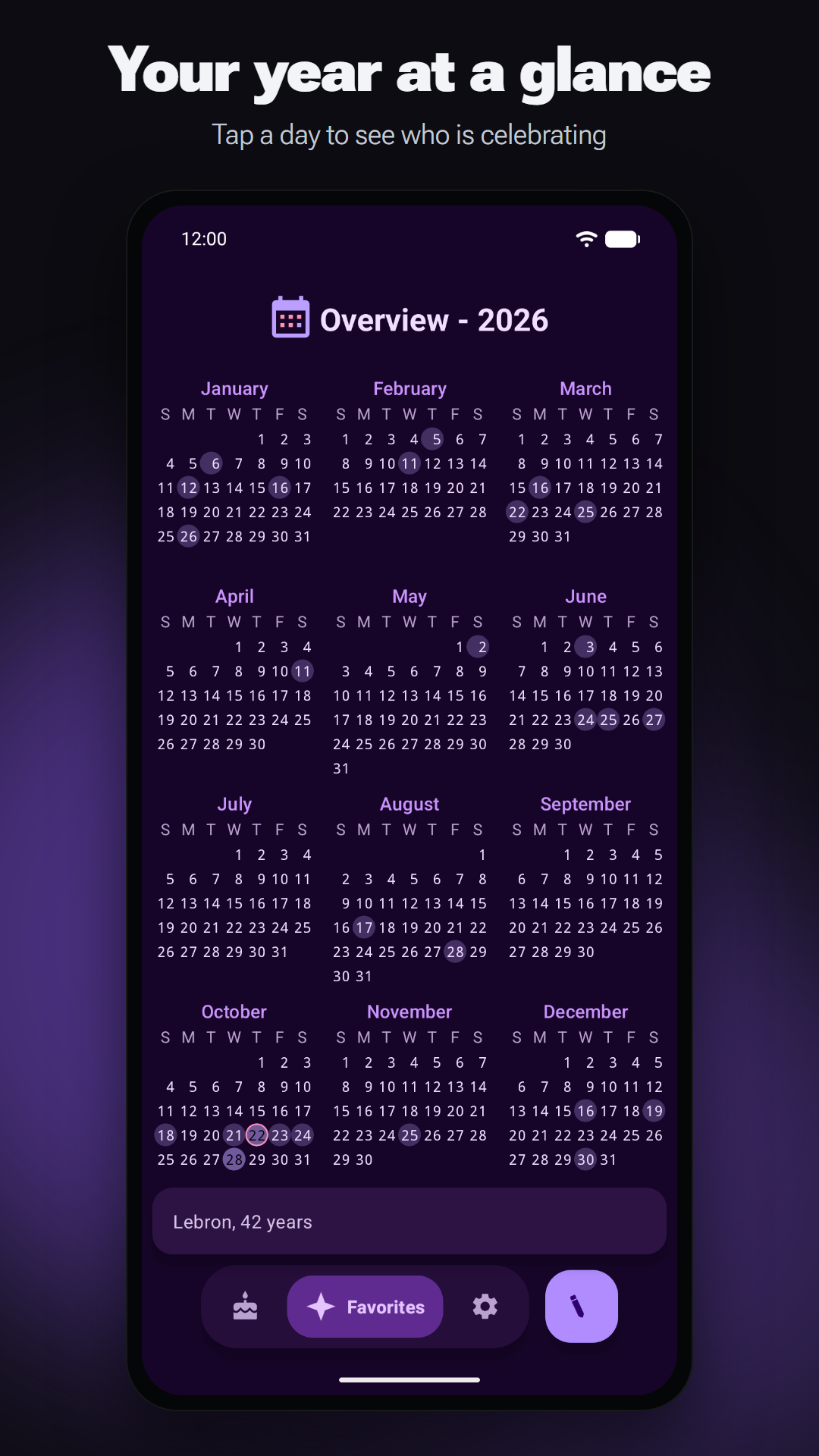 Birday - Birthday Manager screenshot 3