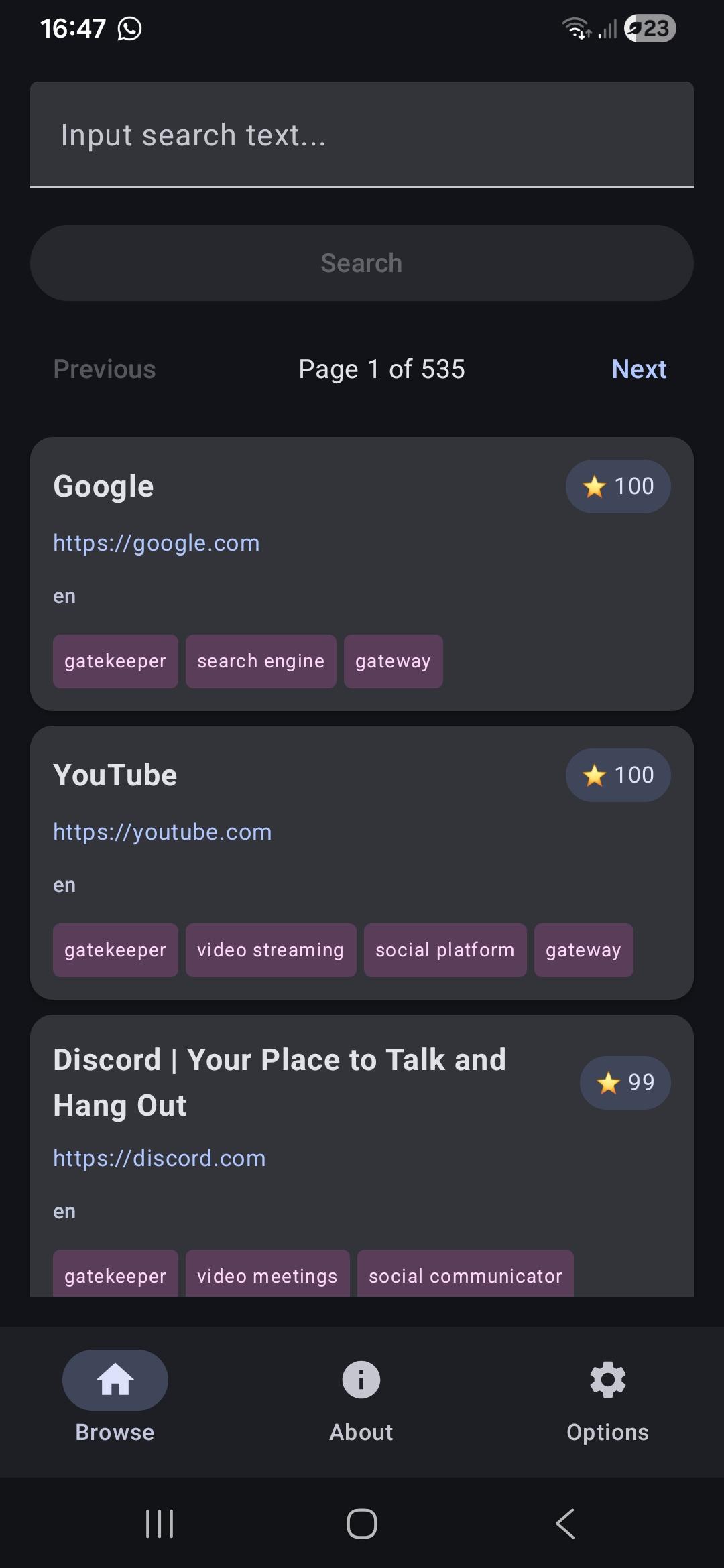 Offline Web Search screenshot 2