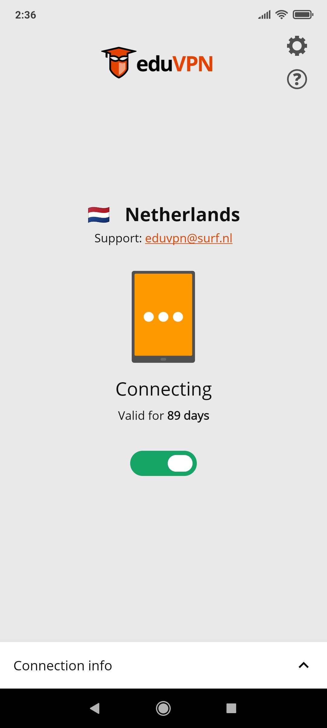 eduVPN screenshot 5