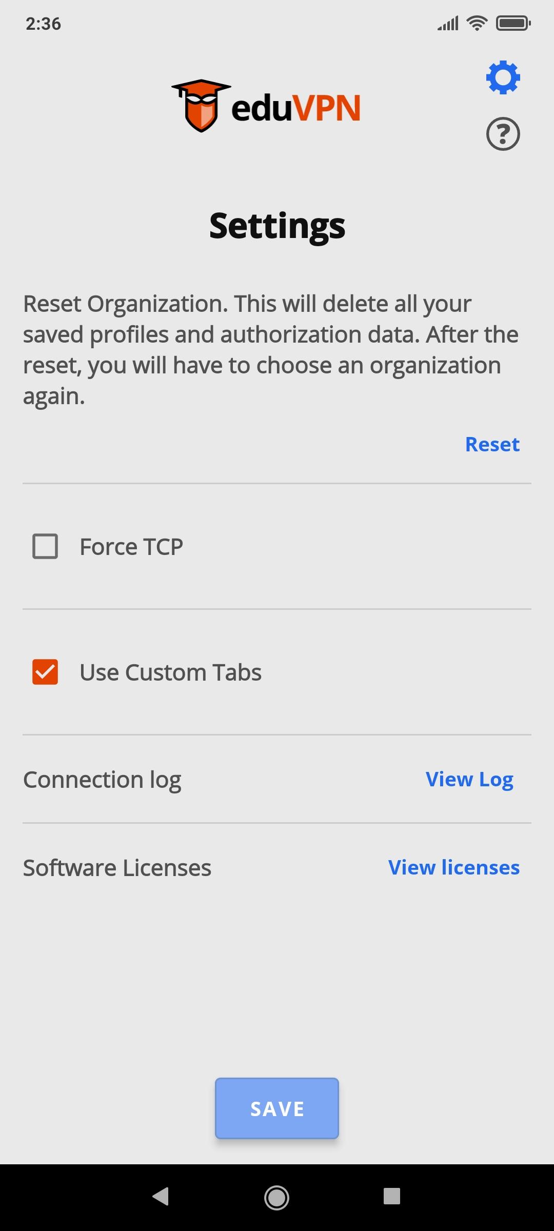 eduVPN screenshot 10