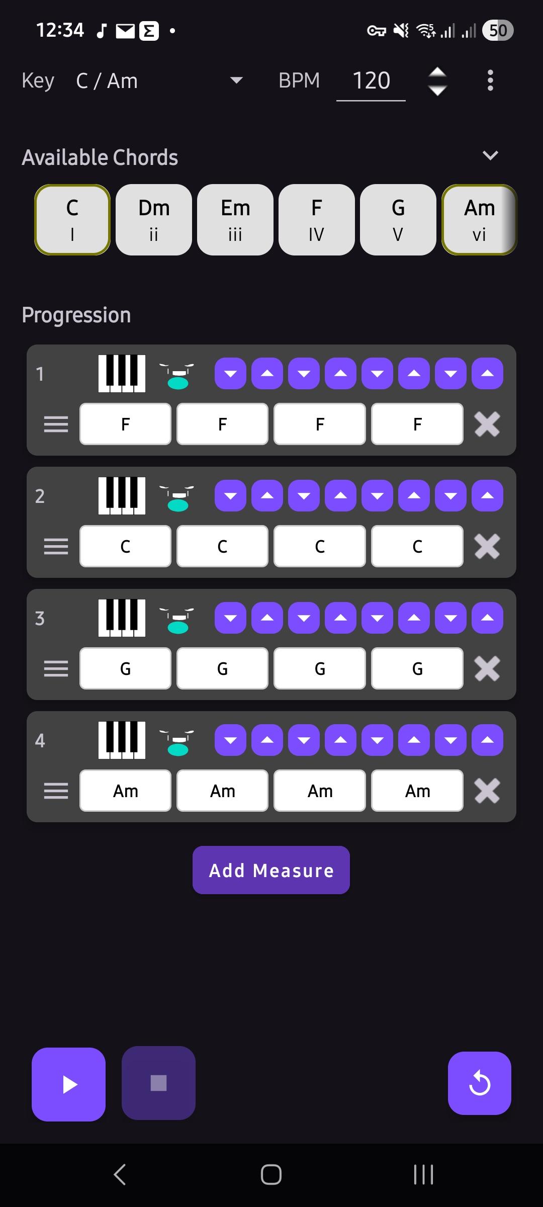 Chord Progression Helper screenshot 1