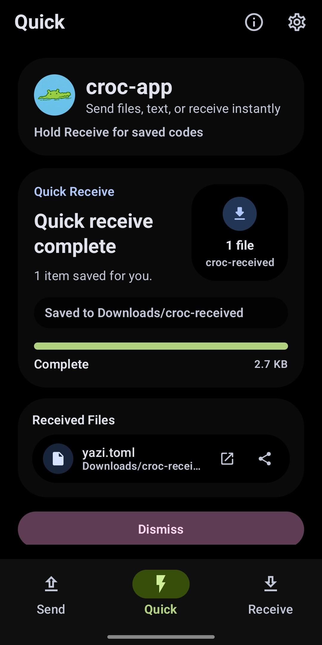 croc-app screenshot 1